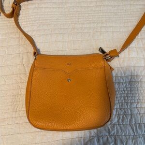 Co-lab Tangerine Leather Crossbody Bag